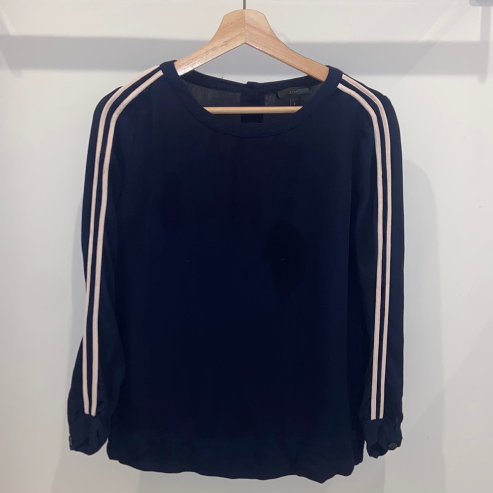 J.Crew navy blouse